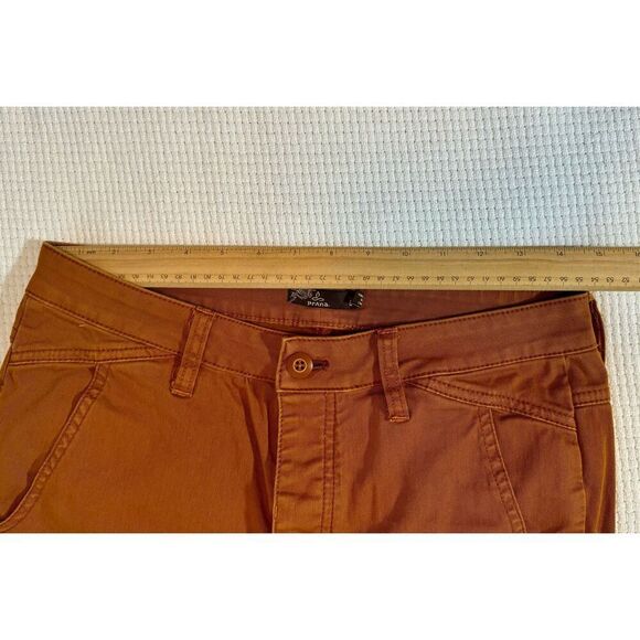 PrAna Women's Burnt Orange Button Up Utility Fly Pants Size 6 - Picture 7 of 8